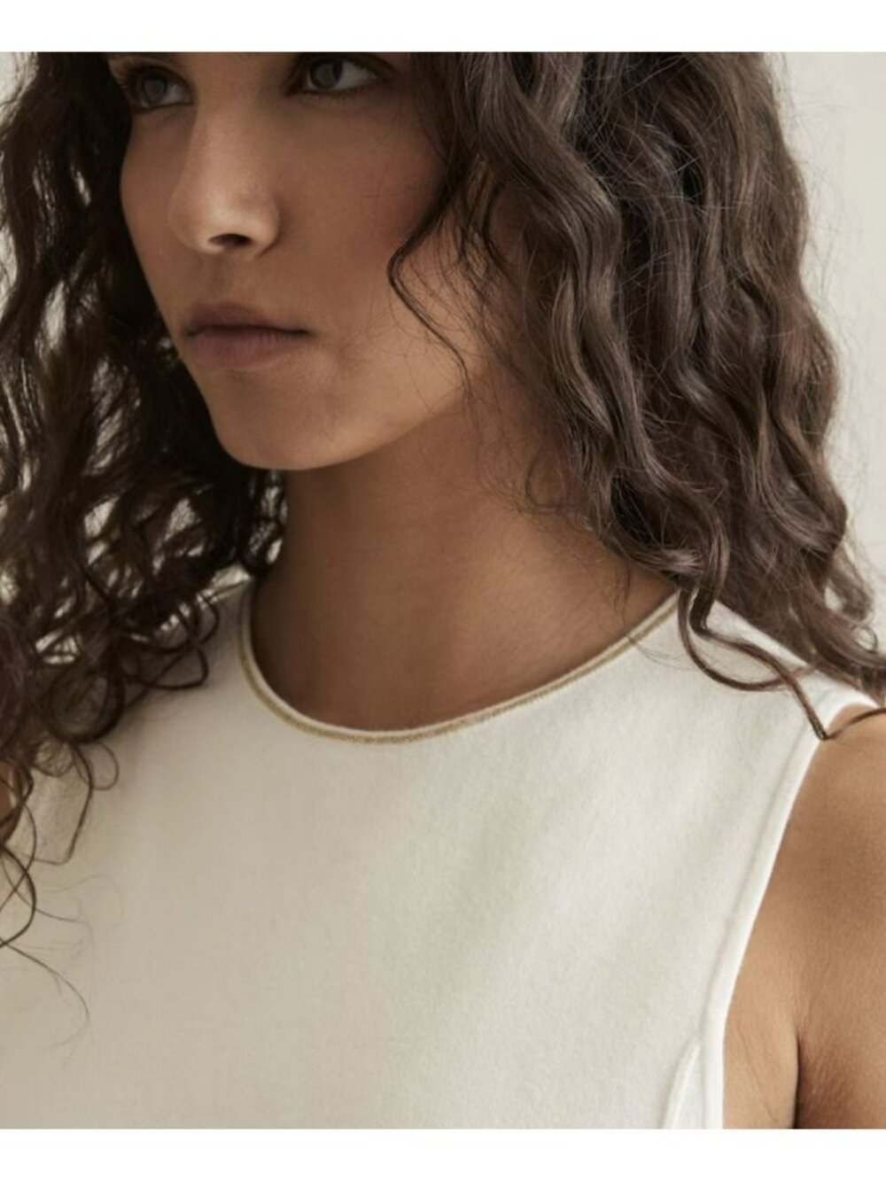New Reiss Nilo Knitted Midi Dress in Ivory Medium Petite - Picture 3 of 11